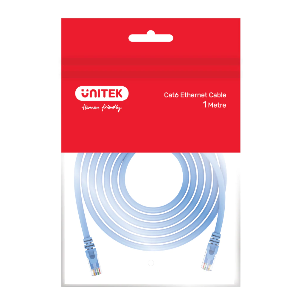 UNITEK Y-C812ABL 5m Cat 6 UTP RJ45 Ethernet Cable