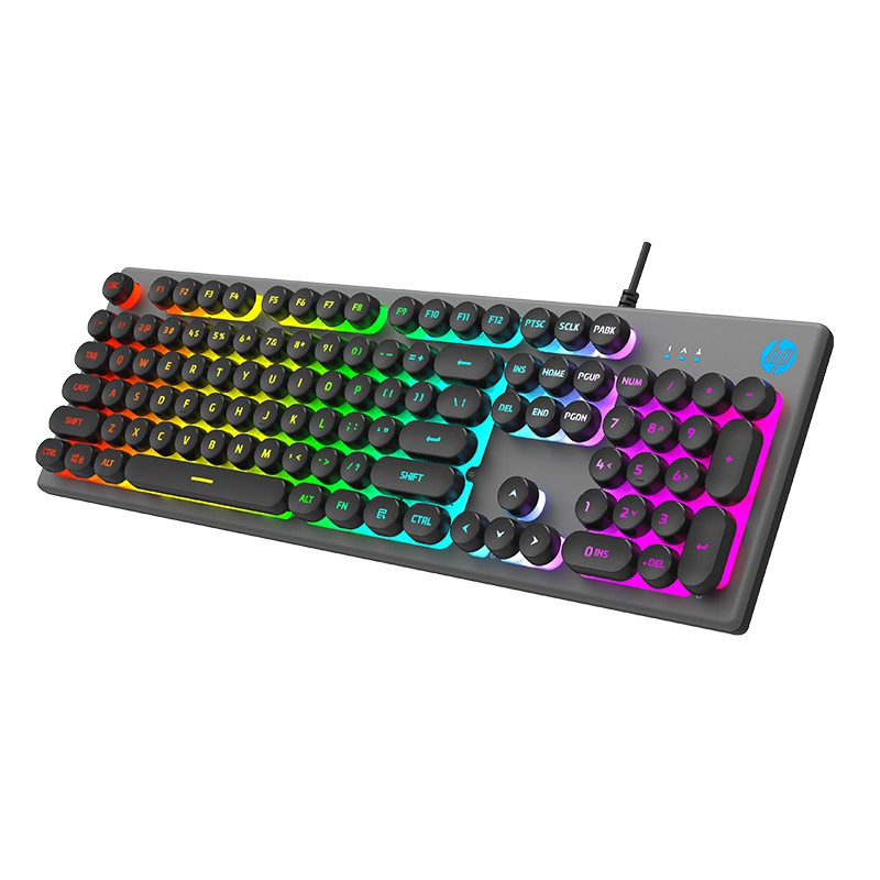 HP K500Y-B Colorful Backlit Mechanical Gaming Keyboard