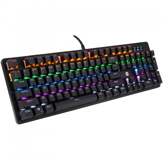 HP GK100 Colorful Backlit Mechanical Gaming Keyboard