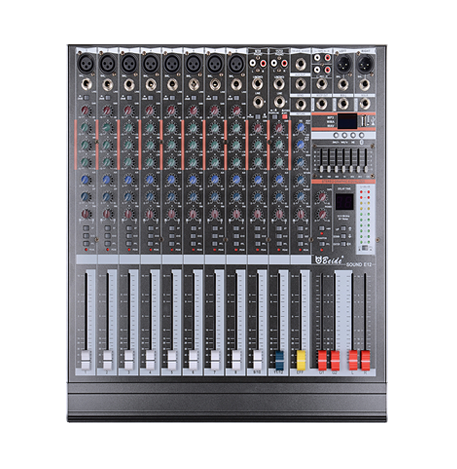 BDSOUND E16 8-Channel Professional Audio Mixer