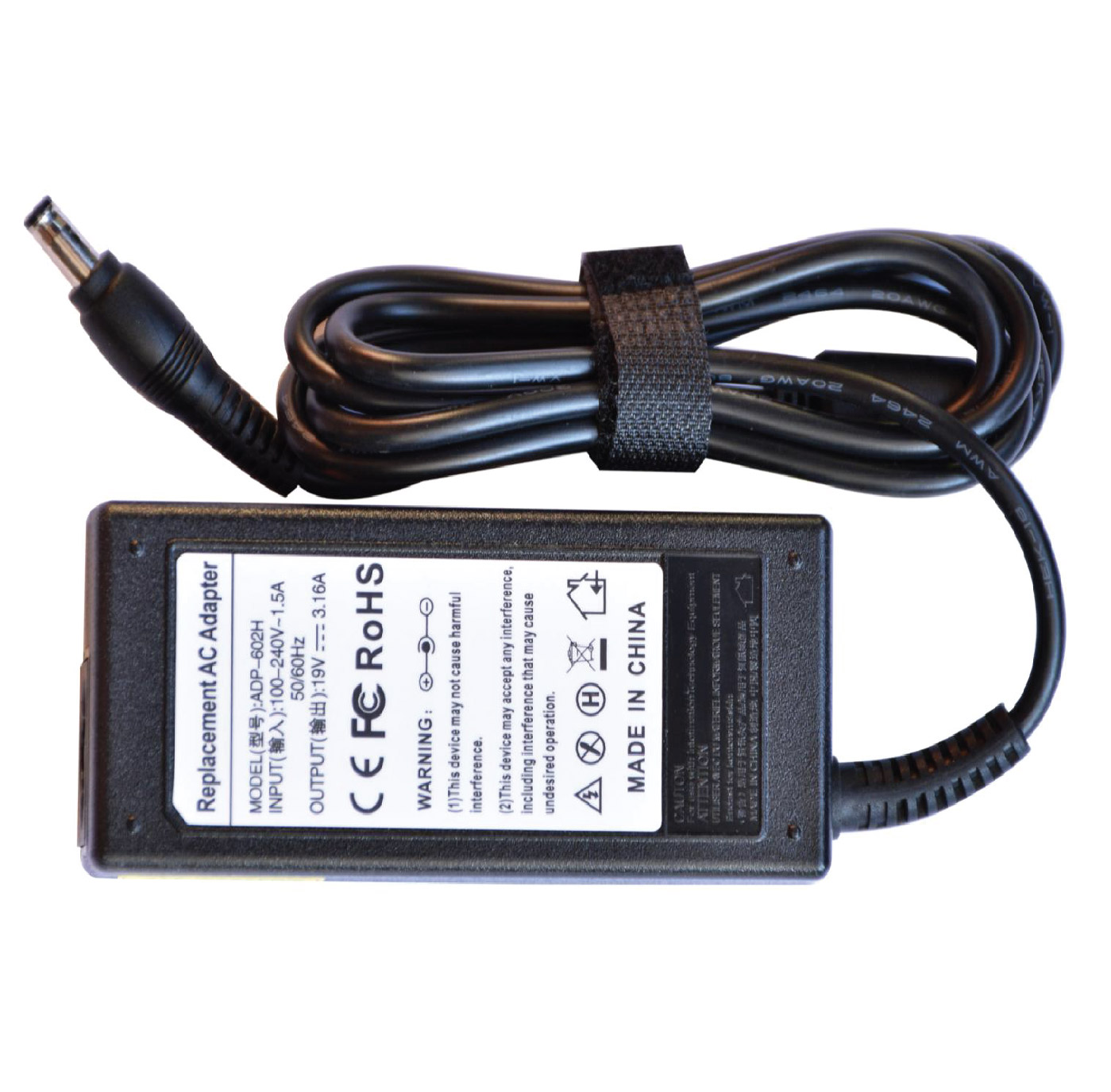 Samsung ADT-0001 19V 3.16A (DC Size: 5.5*3.0, Have Box) Replacement AC Adapter