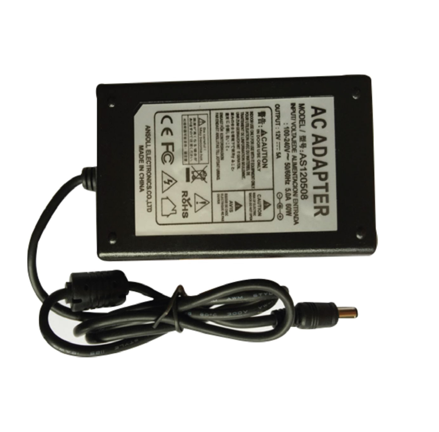 ADT-0006 12V 5A (DC Size: 5.5*2.5, No Box) DVR/LCD Monitor AC Adapter