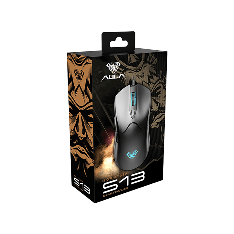 AULA S13 RGB Backlight Breathing Wired Gaming Mouse