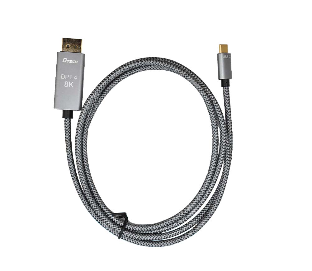 DTECH TB-2917 1.5m USB-C to DP 1.4 8K Video/Audio Converter Cable