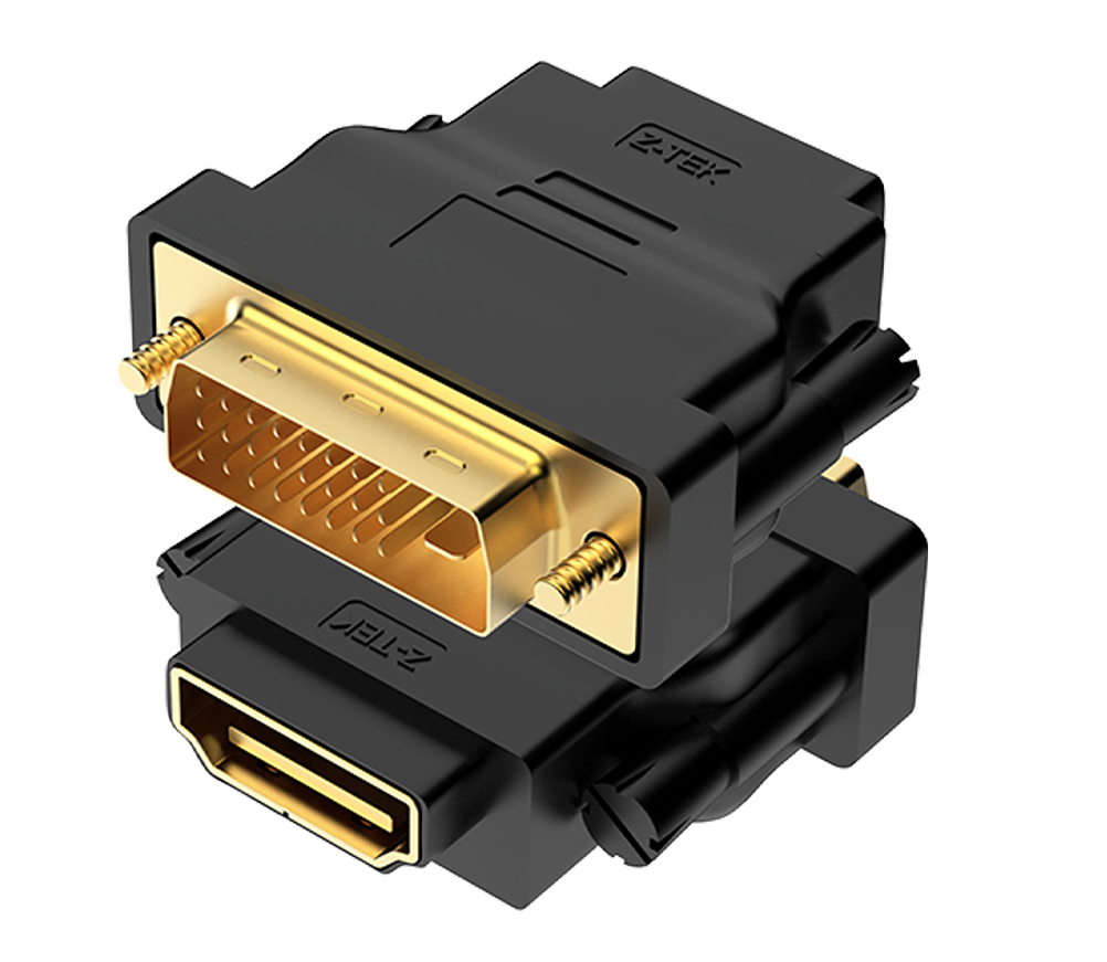 Z-TEK ZB005 1080P DVI (24+1) to HDMI-F Adapter 