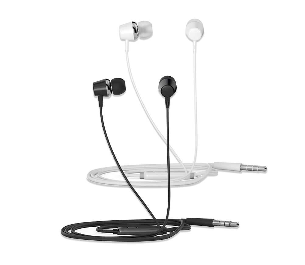 HP DHE-7000-B 3.5mm Audio Jack with Mic Music Earphone 