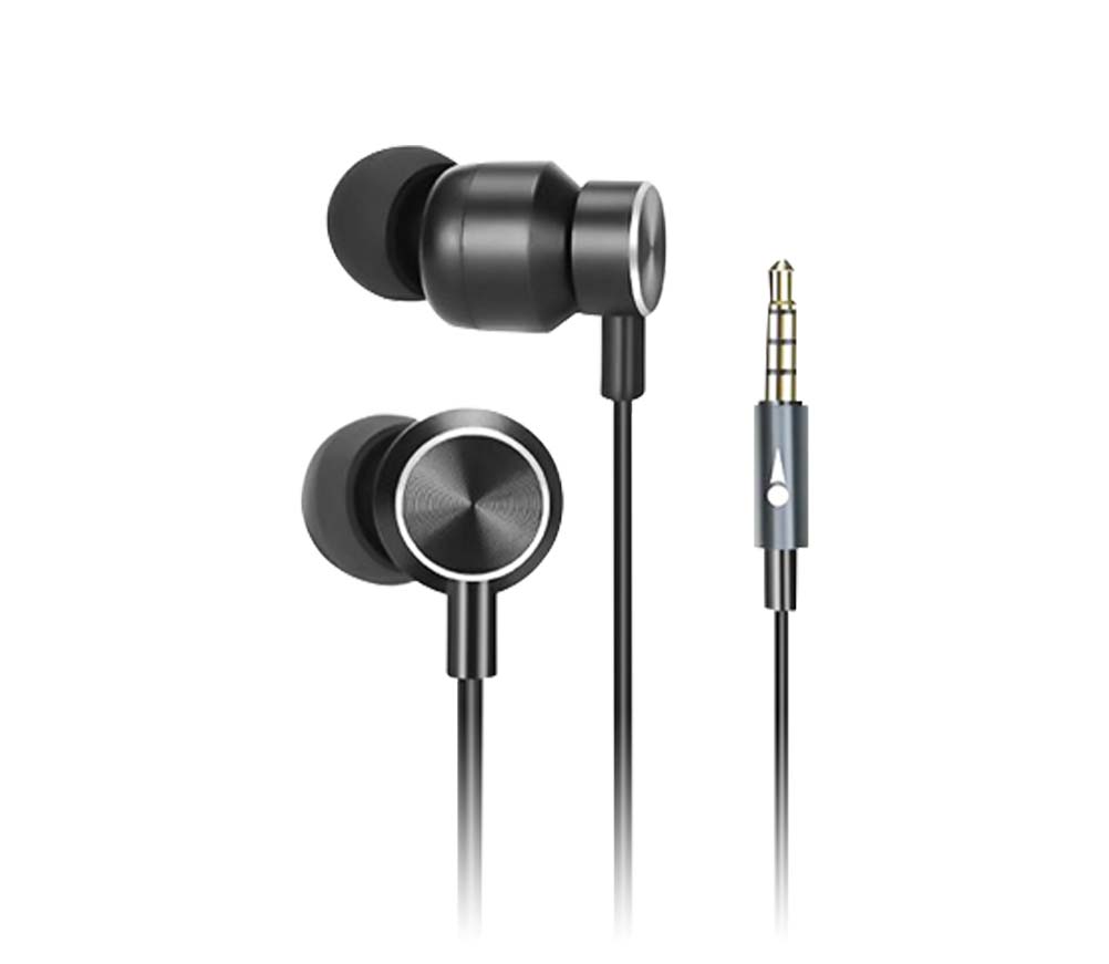 HP DHE-7001-B 3.5mm Audio Jack with Mic Music Earphone 