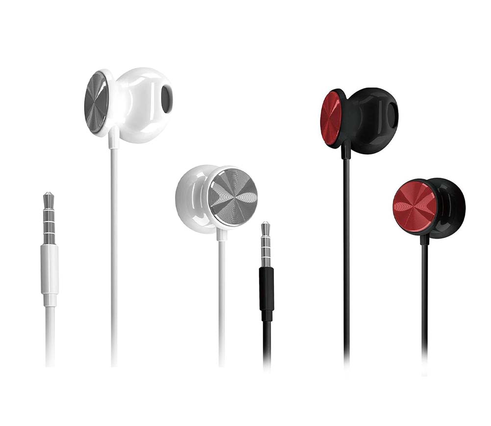 HP DHH-1112-B 3.5mm Audio Jack with Mic Music Earphone 