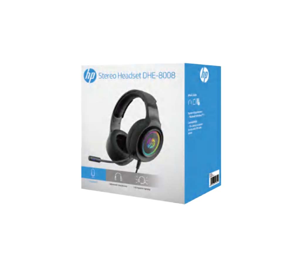 HP DHE-8008U 7.1 USB Stereo Headset with LED