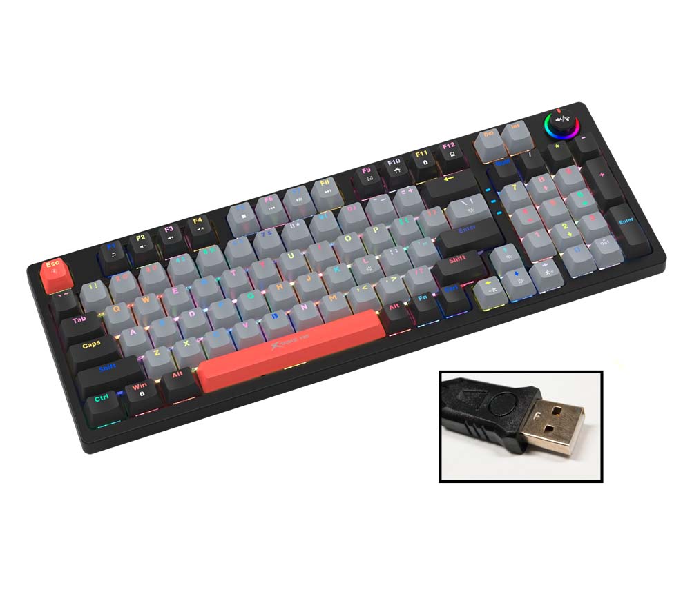 XTRIKE ME GK-987G BR Wired RGB Mechanical Gaming Keyboard