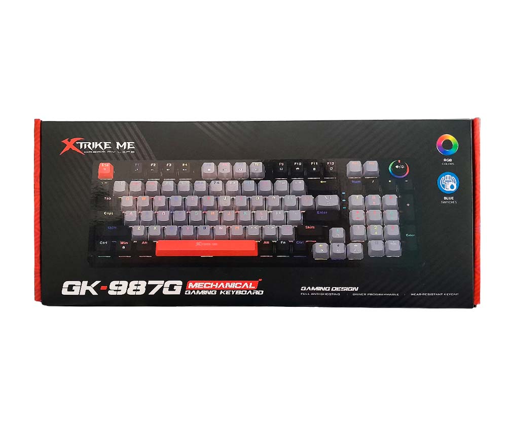 XTRIKE ME GK-987G BR Wired RGB Mechanical Gaming Keyboard