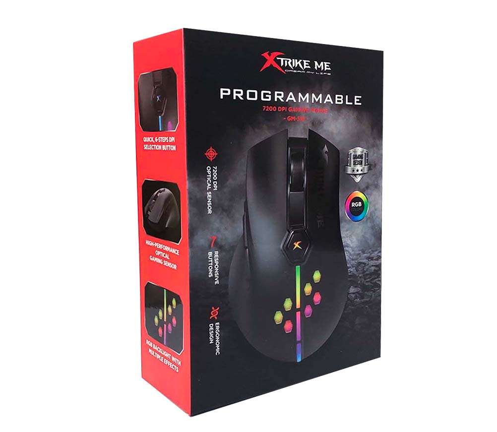 XTRIKE ME GM-515 RGB Programmable Wired Gaming Mouse