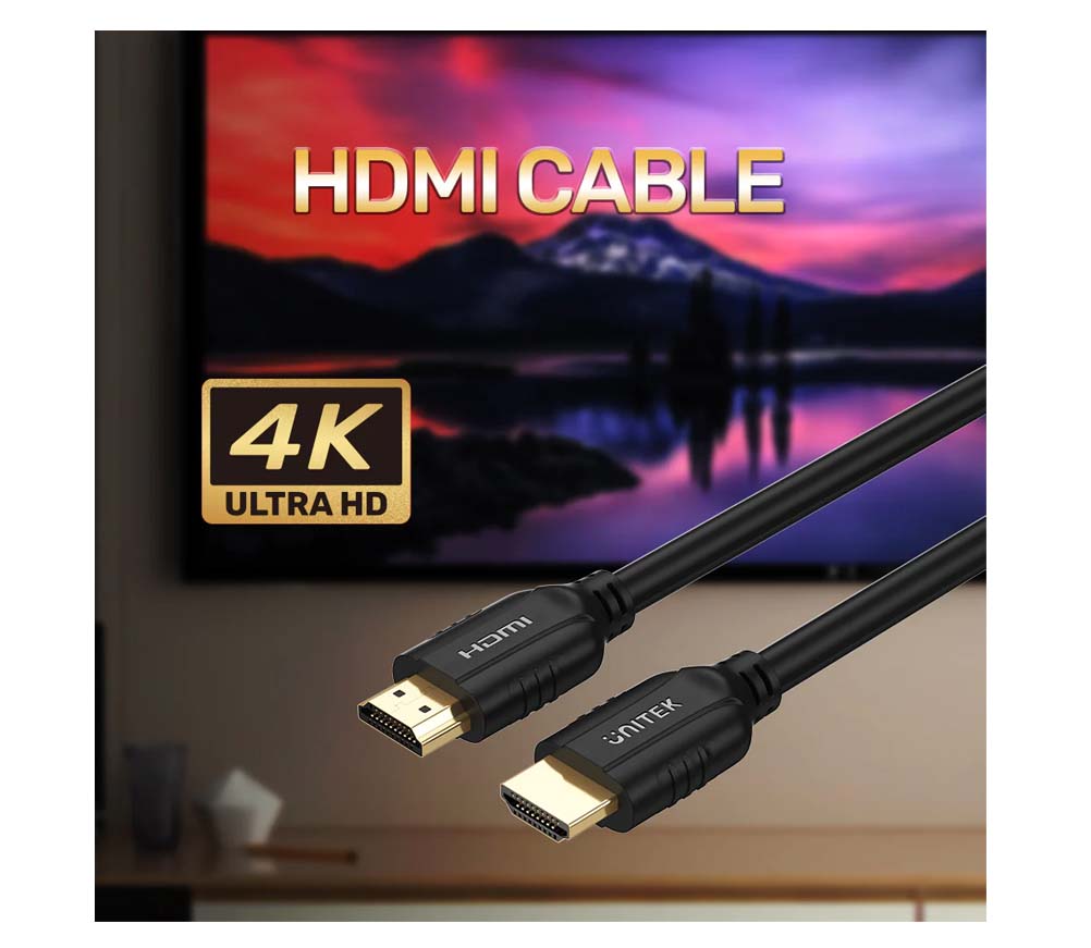 UNITEK C11079BK 20m HDMI2.0 4K@60Hz Male to Male HDMI Cable