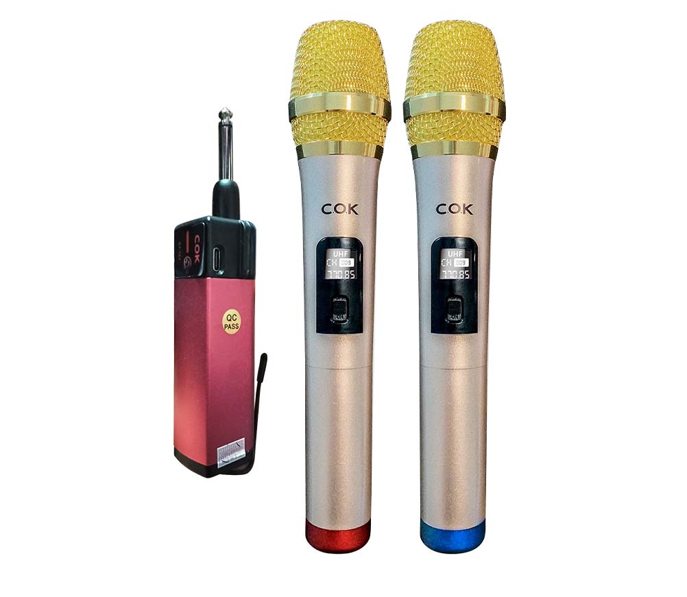 COK ST123 Wireless Microphone Rechargeable Lithium Battery 