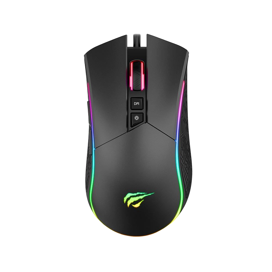 HAVIT MS1001S-B RGB Backlit Programmable Wired Gaming Mouse