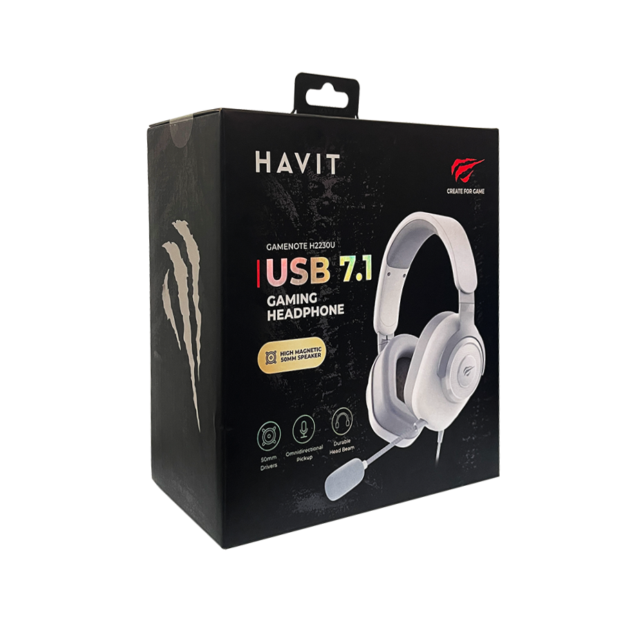 HAVIT H2230U-W&Grey Wired Gaming Headset